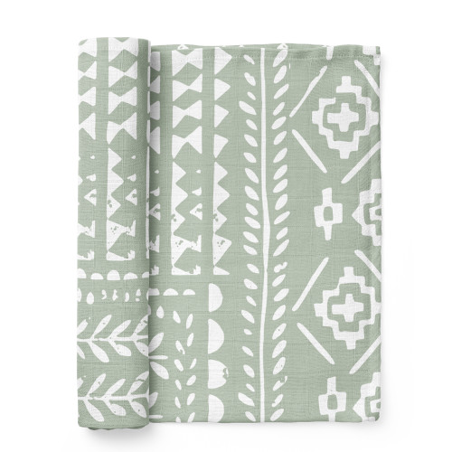 Tapestry Green Swaddle | Mini Wander