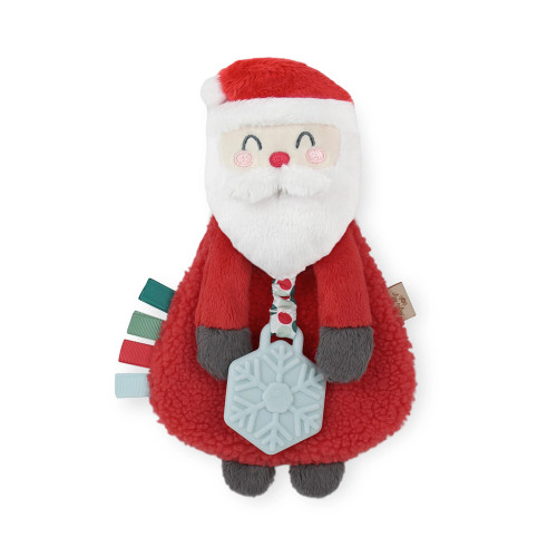 Holiday Itzy Lovey Plush and Teether Toy | Nick the Santa | Itzy Ritzy