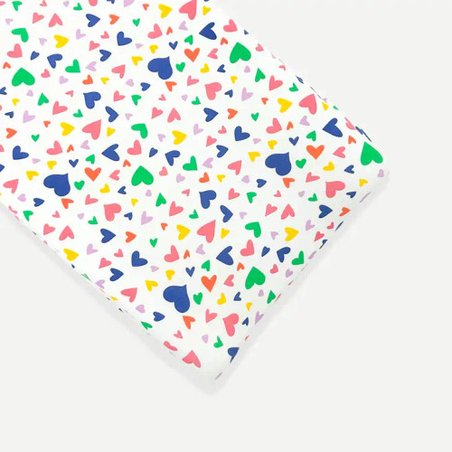 'I Heart You' Colorful Changing Pad Cover | Norani