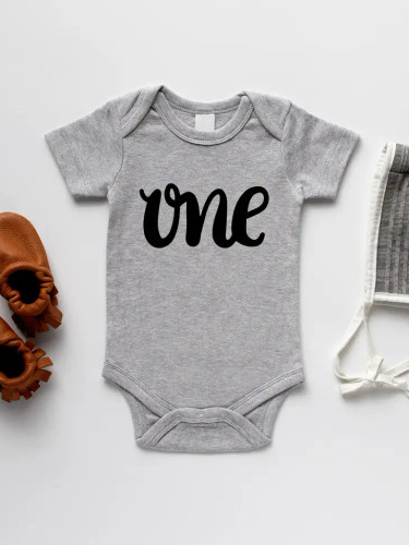 One First Birthday | Organic Baby Bodysuit  | Gladfolk