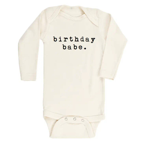 Birthday Babe | Long Sleeve Organic Cotton Bodysuit | Tenth and Pine