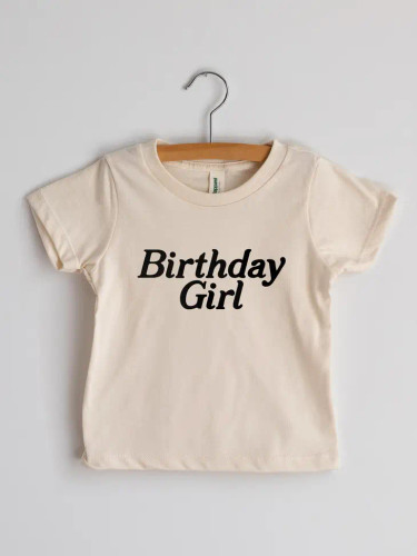 Birthday Girl Organic Kids Tee | Gladfolk