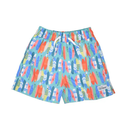 UPF 50+ Wesley Swim Trunks with Mesh Liner | Surfing Safari | Flap Happy