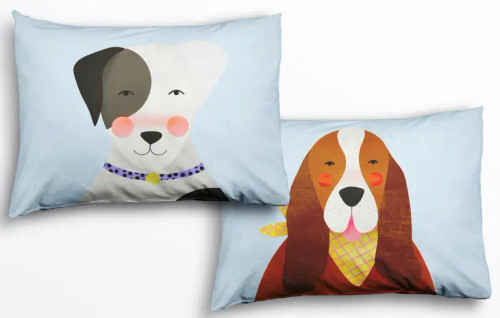 2-pack Dog Park Standard Size Pillowcases | Rookie Humans 