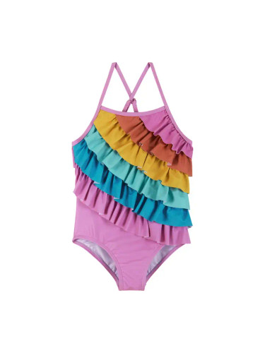 Rainbow Ruffle One-Piece Swimsuit | Andy & Evan