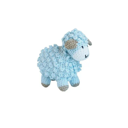 Little Crochet Lamb | Blue | Melange Collection