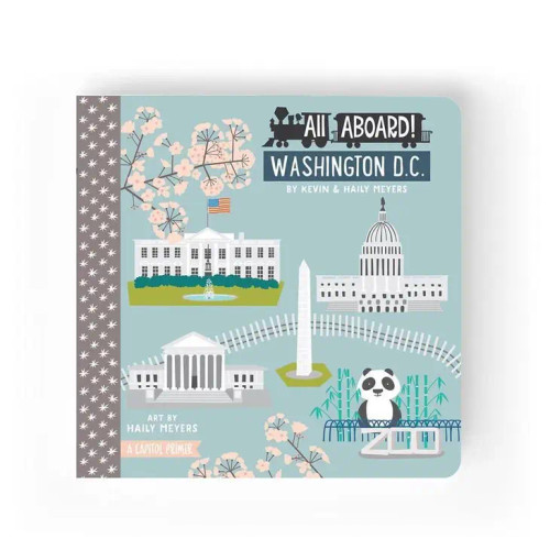  All Aboard Washington DC: A Capitol Primer Children's Baby Book | Lucy Darling