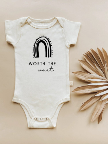 Worth the Wait Rainbow | Organic Cotton Bodysuit | Tenth & Pine