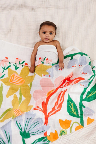 Cottage Garden Swaddle | Clementine Kids