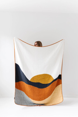  Large Sunset Throw Blanket | Clementine Kids