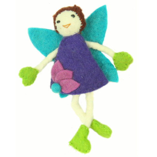 Tooth Felt Fairy Pillow | Brown Hair | Global Crafts