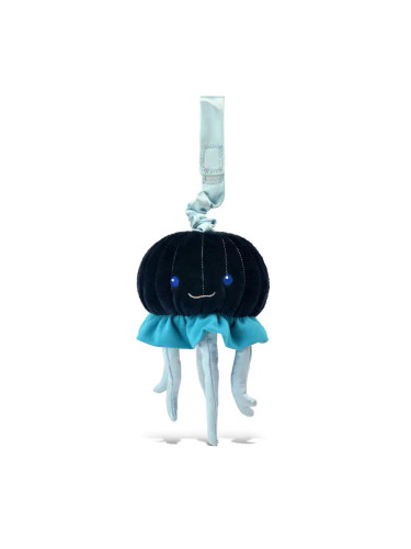 Organic Cotton Jellyfish Stroller Toy | Blue | Apple Park