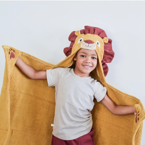 Lion Hooded Towel | Yikes Twins