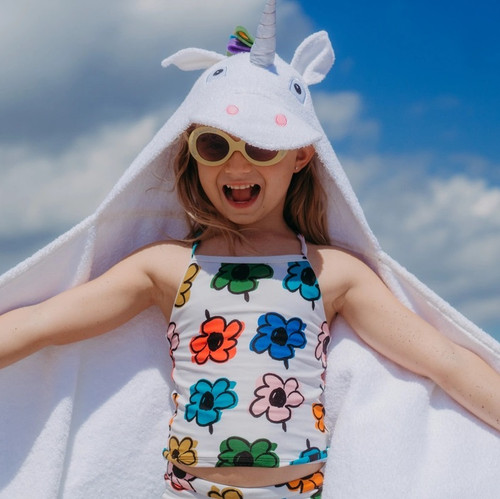 Unicorn Hooded Towel | Yikes Twins