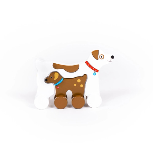 Big & Little Dog Push Toy | Jack Rabbit Creations