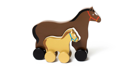 Big & Little Horse Push Toy | Jack Rabbit Creations