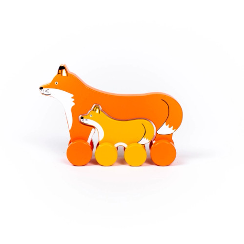 Big & Little  Fox Push Toy | Jack Rabbit Creations