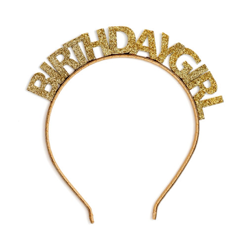 Gold Birthday Girl Headband | Sweet Wink