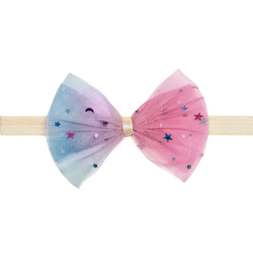 Cotton Candy Tulle Bow | Baby & Toddler Headband | Sweet Wink