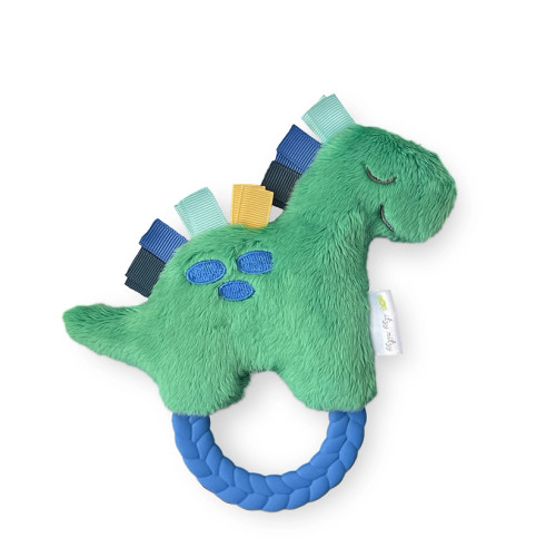 Ritzy Rattle Pal Plush Rattle With Teether | Dino | Itzy Ritzy