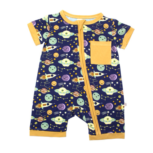 Out of This World Bamboo Shorty Romper | Emerson and Friends