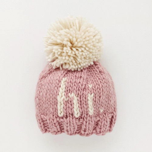 hi. Rosy Hand Knit Beanie Hat | Huggalugs