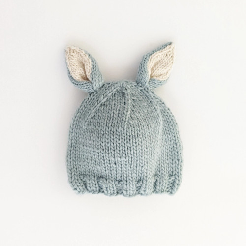 Bunny Ears Blue Beanie Hat | Huggalugs