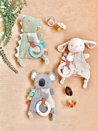 Itzy Ritzy Bitzy Crinkle Sensory Crinkle Toy with Teether | Dino  Itzy Ritzy