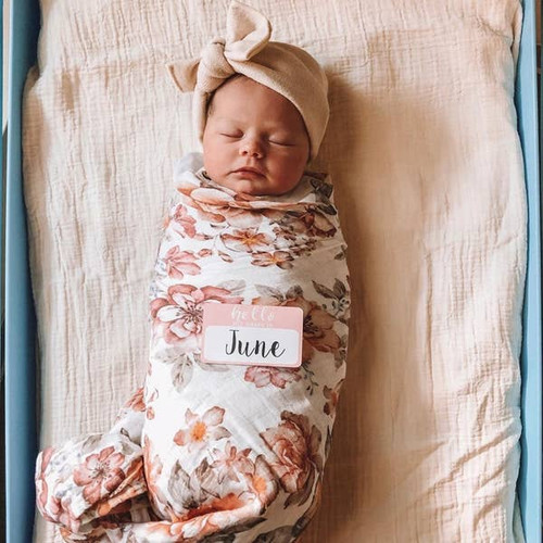 Swaddle Sunset Floral | The Mini Scout