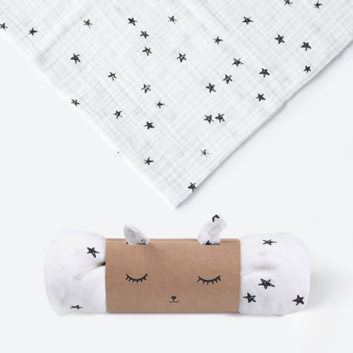 Organic Muslin Swaddle | Stars | Wee Gallery