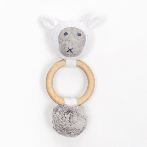 Organic Cotton Sheep Rattle | Zestt Organics