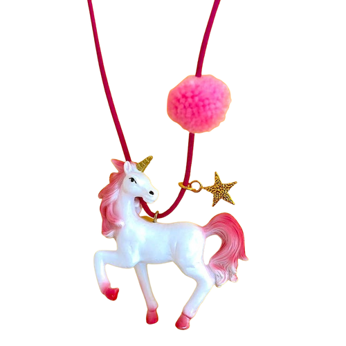 Rebel the Pink Unicorn Necklace | Elegant Baby