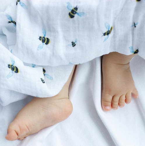 Organic Swaddle | Bee | Malabar Baby