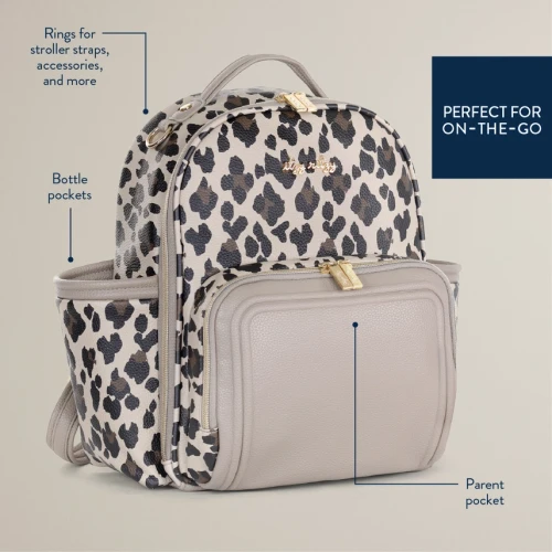 Itzy Mini Plus Diaper Bag | Leopard | Itzy Ritzy