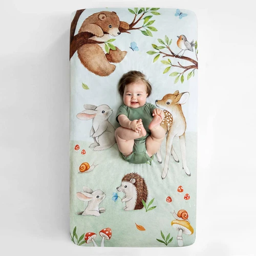Enchanted Forest Standard Size Crib Sheet | Rookie Humans