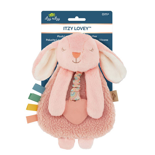 Itzy Lovey™ Plush and Teether Toy - Ana the Bunny