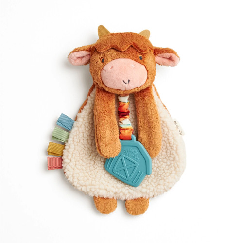  Itzy Lovey Plush and Teether Toy | Wyatt the Highland Cow| Itzy Ritzy