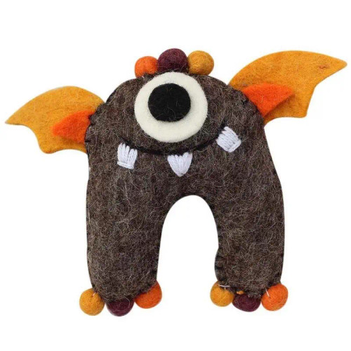 Felt Earth Tooth Monster Pillow | Global Crafts