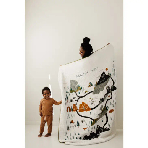 Large National Parks Throw Blanket | Clementine Kids