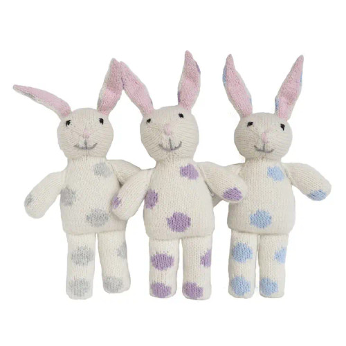 Bunnies with Pastel Spots | Set of 3 | Melange Collection