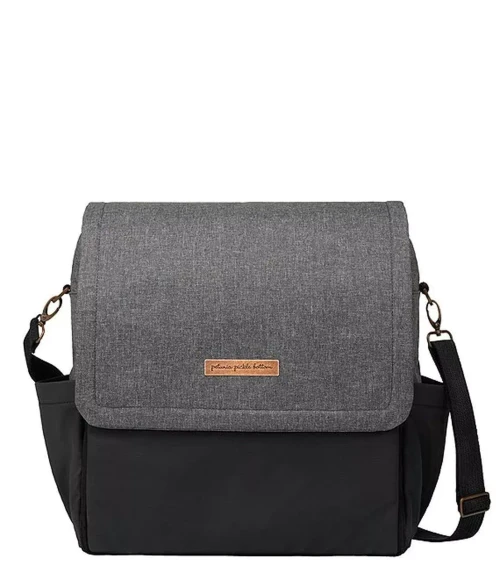 Boxy Backpack in Gray Black | Petunia Pickle Bottom