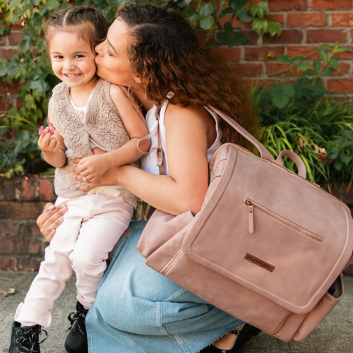 Boxy Backpack Deluxe in Toffee Rose | Petunia Pickle Bottom