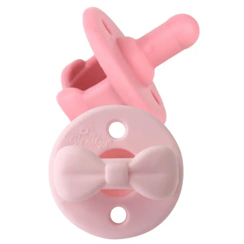  Sweetie Soother | Pacifier 2-Pack | Pink Bows | Itzy Ritzy