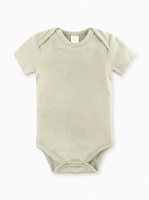 Short Sleeve Bodysuit - Mint | Colored Organics