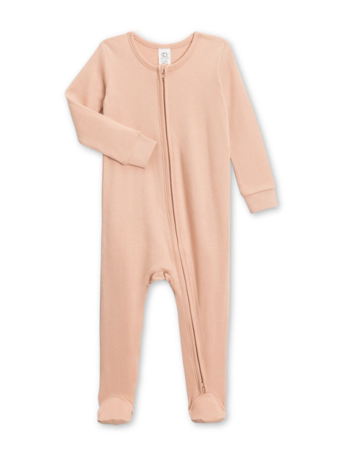 Peyton Zipper Sleeper | Blush | Colored Organics