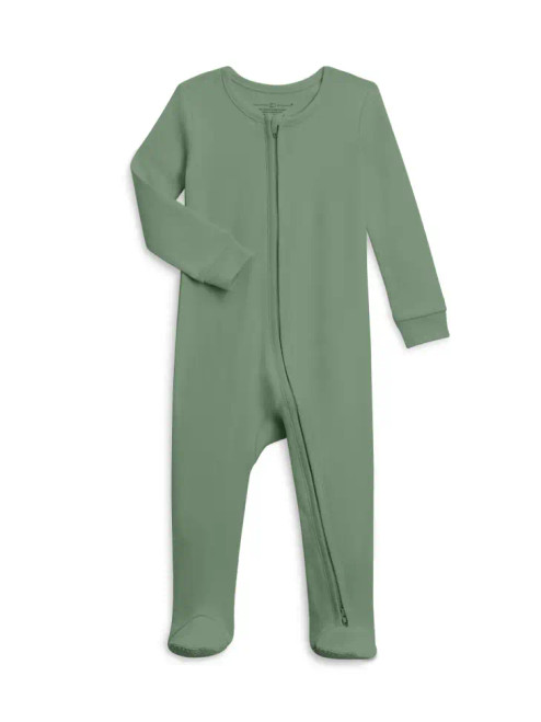 Peyton Zipper Sleeper | Thyme | Colored Organics