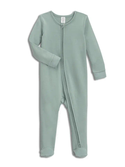Peyton Zipper Sleeper | Tide | Colored Organics