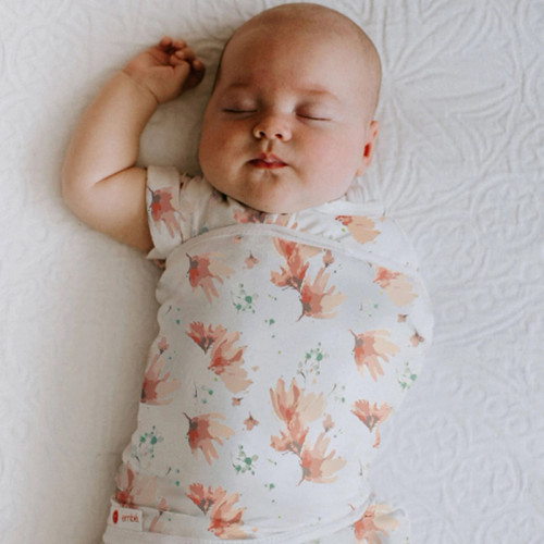  Transitional Swaddle Wrap | Blush Blossoms | embe