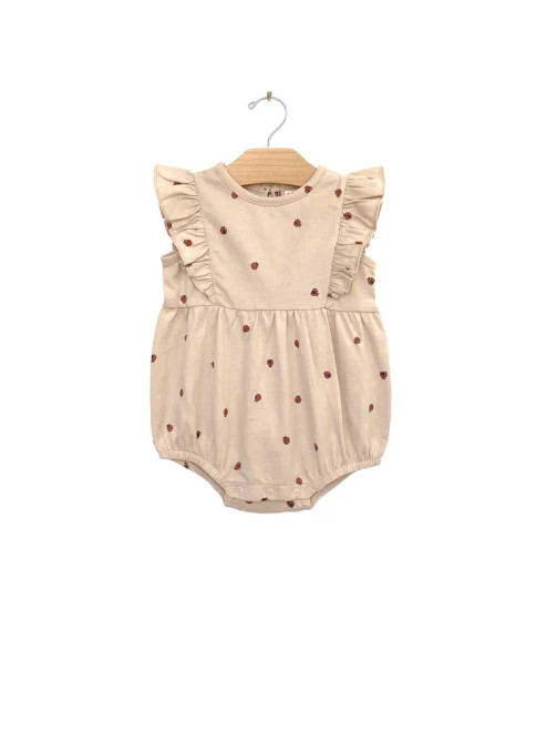 Flutter Sleeve Bodysuit | Ladybugs | City Mouse Studio