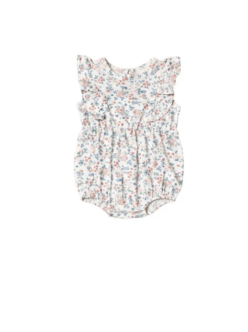 Flutter Sleeve Bodysuit | Jersey | Ditzy Floral | City Mouse Studio